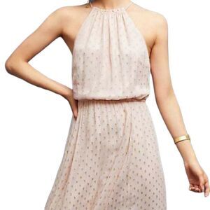Plenty by Tracy Reece Light Pink and Gold Dress. Size XSP.